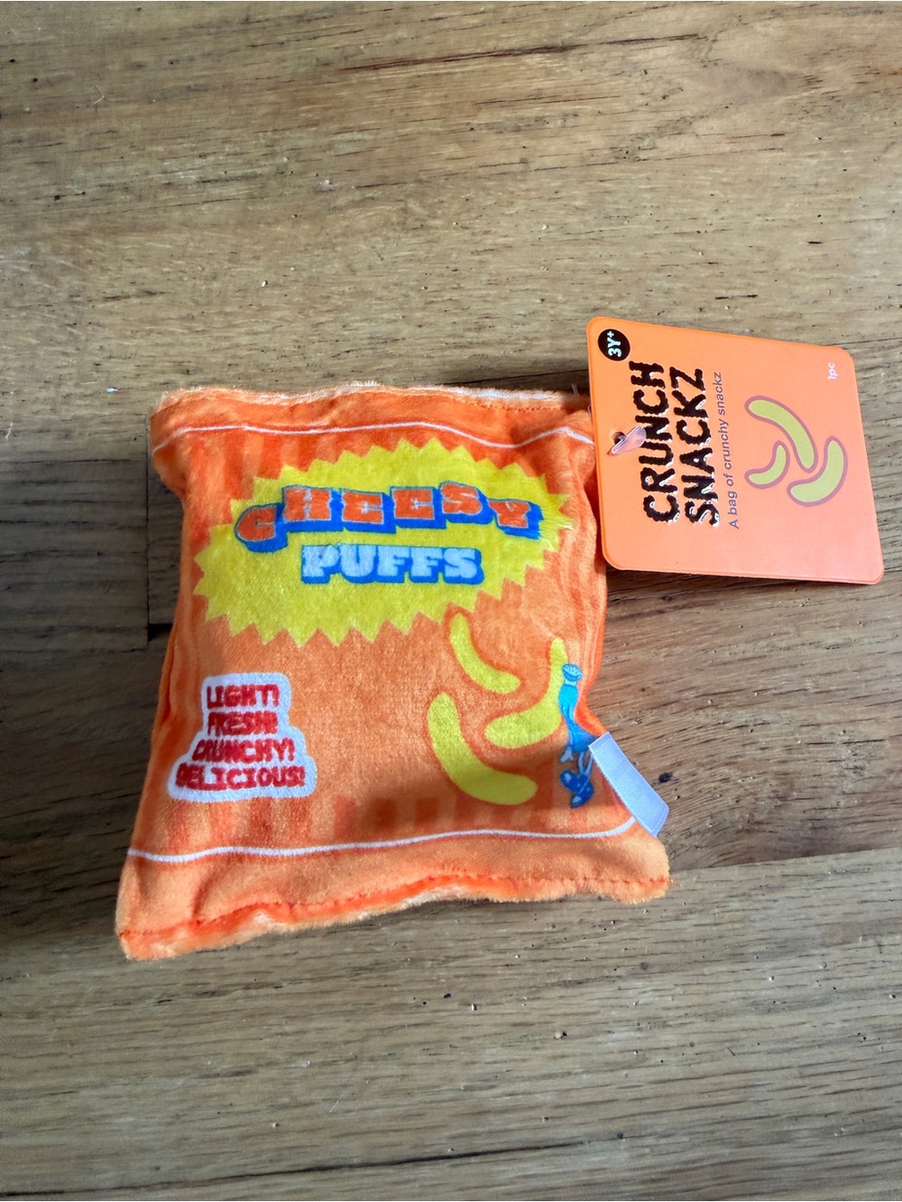New J'adore Bag Squish Master Crunch Snackz Sensory Toy Cheesy Puffs Toy 3+
